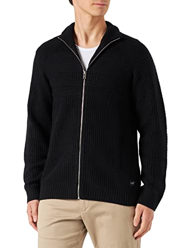 JACK & JONES Jjpower Knit sweter męski, czarny, L