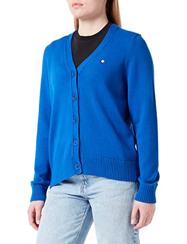 GANT Damska kurtka z dzianiny ICON G Cotton Cardigan Lapis Blue, standardowy, Lapis Blue, XL