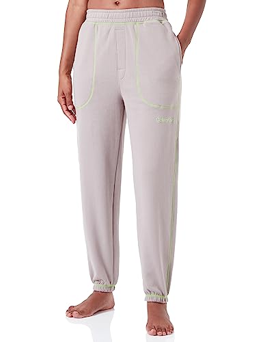 Calvin Klein Damskie spodnie dresowe z dzianiny, Satelita/Zielony Flash, S