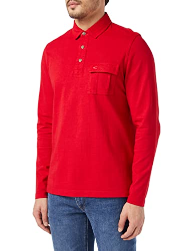 camel active H-Polo 4093313P20 męska koszulka polo z rękawami, czerwony (Red 44), M