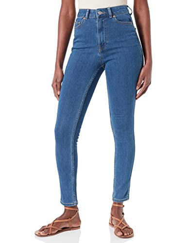 JACK & JONES Damskie spodnie jeansowe, niebieski (medium blue denim), S x 30L