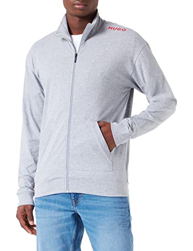 HUGO Labelled męska kurtka z zamkiem błyskawicznym, Medium Grey35, L