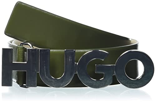HUGO Pasek damski, Ciemnozielony 303, 70