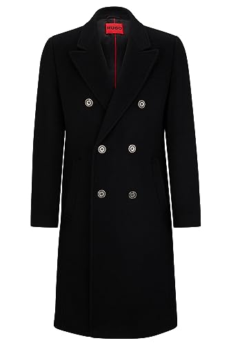 HUGO Płaszcz męski, czarny (Black1), 52