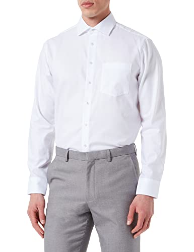 Seidensticker Męska koszula biznesowa, biały, 40