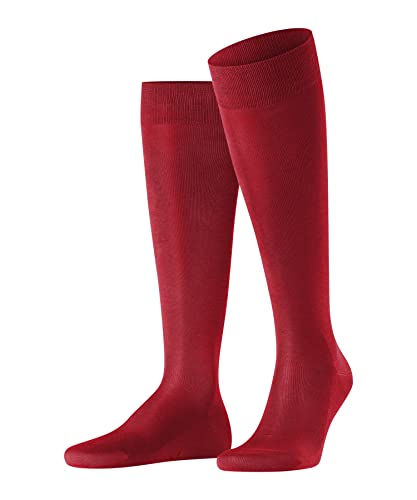 FALKE Mężczyźni Podkolanówki Tiago M KH Organiczna Bawełna długie jednokolorowe 1 Para, Czerwony (Scarlet 8228), 39-40