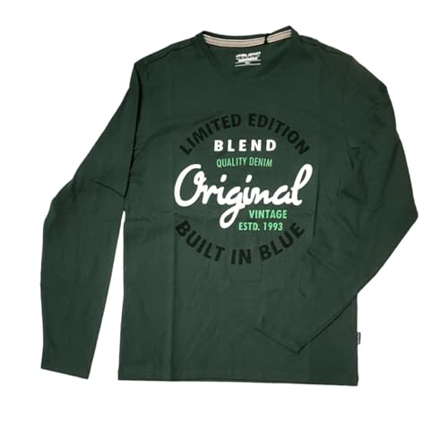 Blend T-shirt męski L/S, 196110/Deep Forest, M