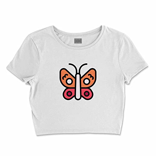 Bona Basics, Koszulka damska z nadrukiem cyfrowym,%100 bawełna, biała, casualowa, topy damskie, rozmiar: XL, biały, XL Krótki