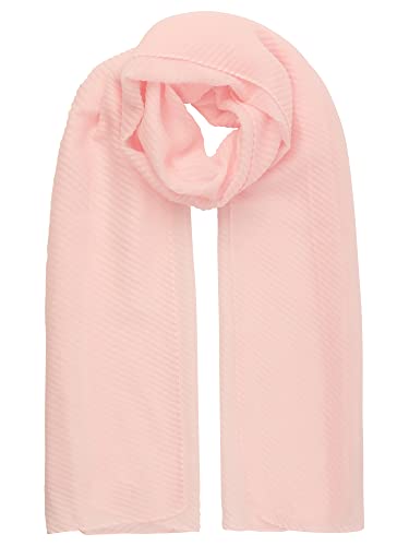ApartFashion Szalik damski jednokolorowy, różowy, normalny, Rosa, jeden rozmiar