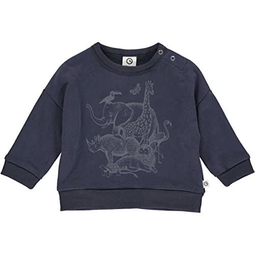 Müsli by Green Cotton Bluza dziecięca Boy's Savannah Night Blue, 74