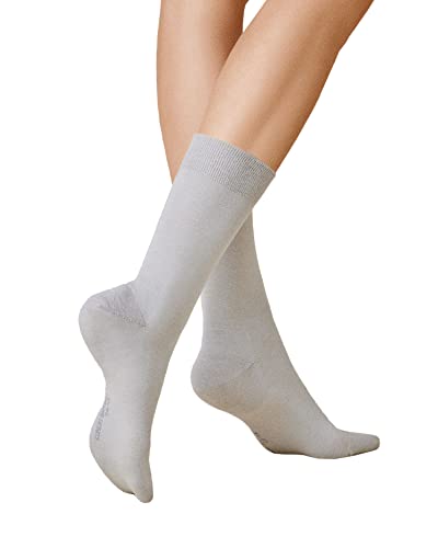 KUNERT Damskie skarpety Soft Wool Cotton Sod, jasnoszare, 39-42 EU