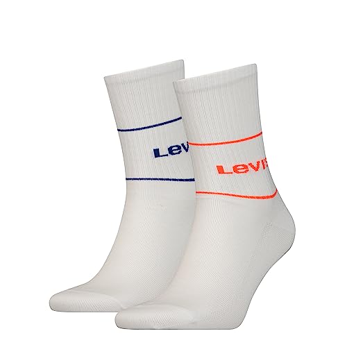 Levi's Krótkie skarpety unisex (2 sztuki), Red Blue Combo, 35-38 EU