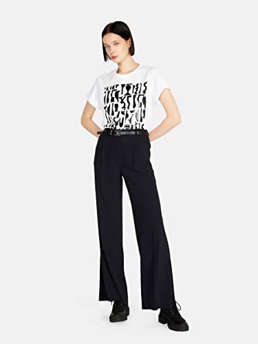 Sisley T-shirt damski, White 901, XS