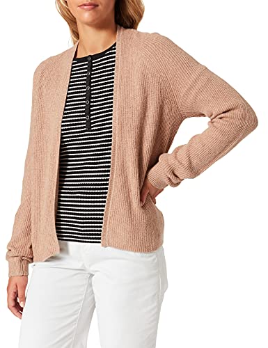 TOM TAILOR Damski Kardigan z błyszczącymi detalami 1027521, 27775 - French Clay Beige Melange, S