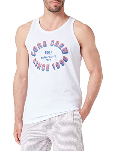 JACK & JONES Męski tank top Jcoenergy Front Tank Top, biały, M