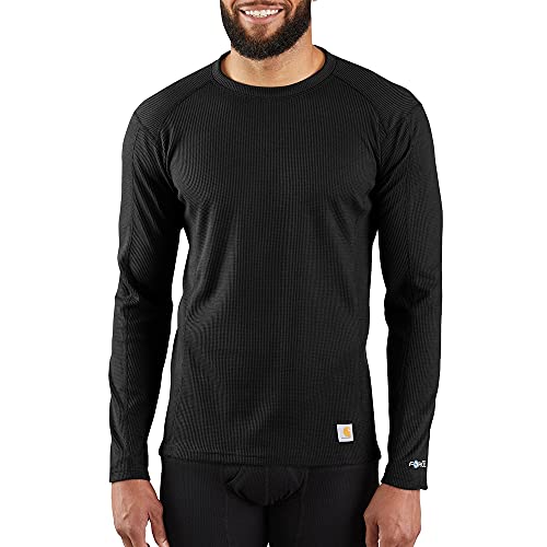 Carhartt Męska koszulka z długim rękawem Force Midweight Classic Thermal Base Layer, Czarny, XL