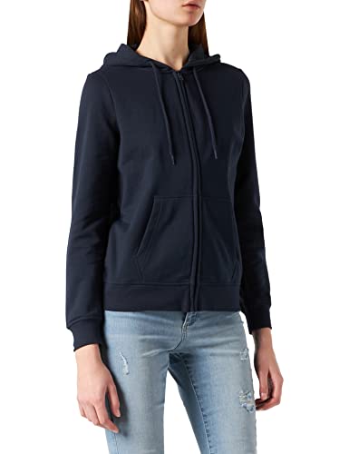 Build Your Brand Damska bluza z kapturem Basic Zip Hoody, grantowy, S