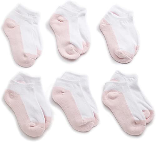 Jefferies Socks Dziewczęce bezszwowe sportowe skarpety o niskim kroju, 6 sztuk