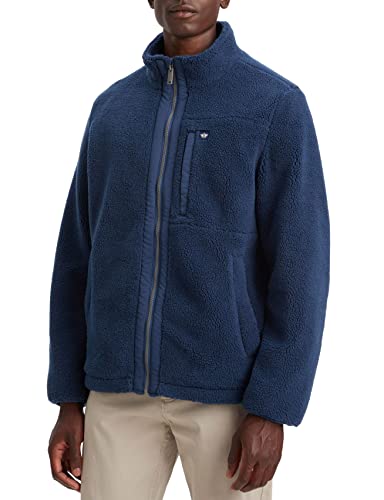 Dockers Męska kurtka polarowa z zamkiem błyskawicznym, niebieski ocean, S