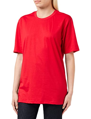 Trigema T-shirt damski ze 100% bawełny, wiśniówka, XL