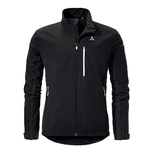 Męska kurtka softshell rynny M, czarny, 48