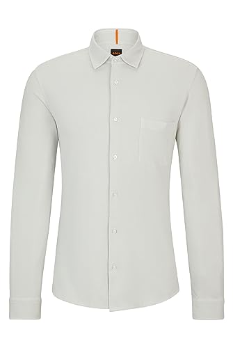 BOSS Mysoft męska koszula z bawełny dżersejowej, 2 sztuki, Light/Pastel Grey57, M