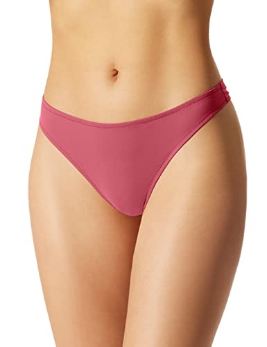 Schiesser niewidoczne koronkowe stringi damskie, Ciemnoczerwony, 40