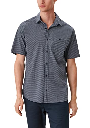 s.Oliver Męska koszula z krótkim rękawem, grantowy, S
