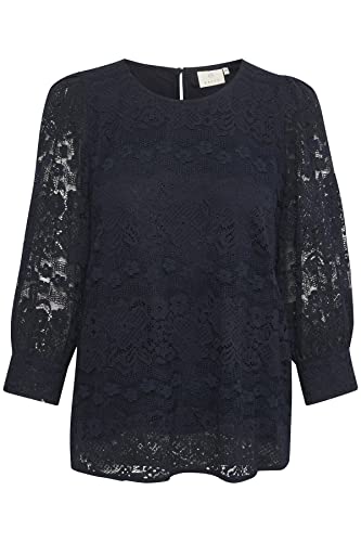 KAFFE Damska bluzka 3/4 Sleeve Regular fit KAabina Bluzka, Północ morska, 34