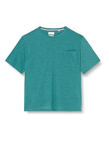 s.Oliver Męski T-shirt z krótkim rękawem, zielony, XXL
