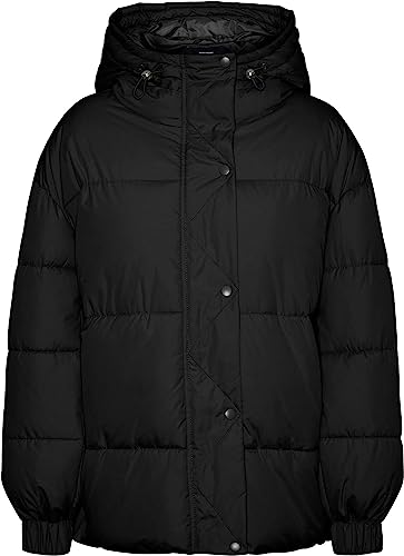 Vero Moda Damska kurtka pikowana Vmelectra Boos, Czarny, M