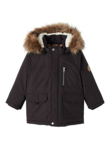 NAME IT Kurtka chłopięca parka, czarny, 80