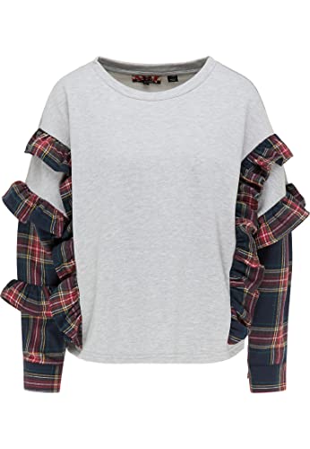 ocy Sweter damski, szary melanż, S, Szary Melanż, S