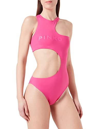 PINKO Damski kostium kąpielowy z dziurką Tecno Jersey z dżerseju, Q04_Fioletowy fuksja, M