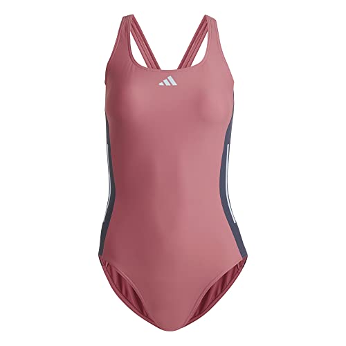 adidas Damski strój kąpielowy, Różowe warstwy/odcień morski/niebieski świt, 30