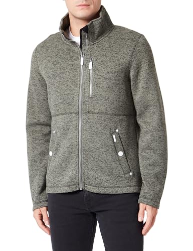 acalmar Męska kurtka polarowa Altiplano, Oliwkowy melanż, XL