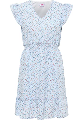 myMo Damska sukienka z nadrukiem w kratkę, niebieska, S