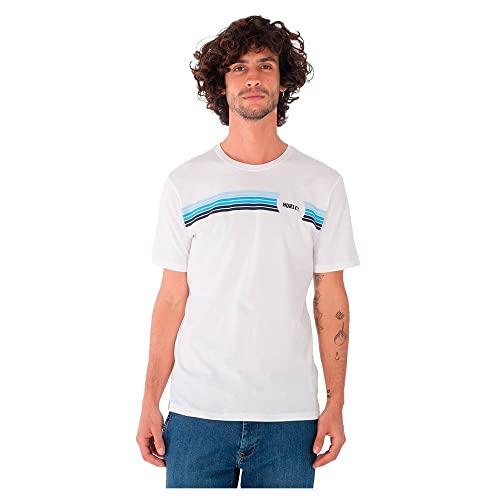 Hurley Evd Wash Simpleton Fastlane Tee Ss T-Shirt męski, biały, S