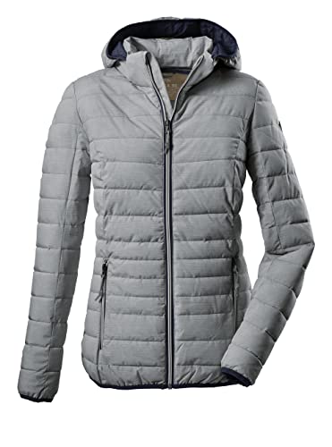 G.I.G.A. DX Damska kurtka funkcyjna Uyaka Stripe Casual o wyglądzie puchu, z odpinanym kapturem