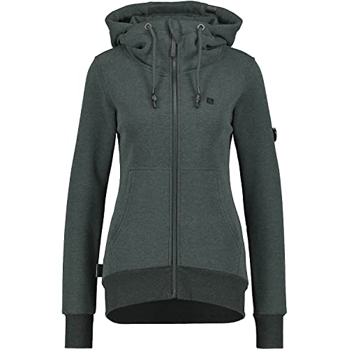 alife & kickin Damska bluza z kapturem Yasminak A, Ciemny las, XS