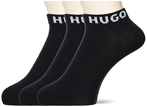 HUGO Męskie skarpety 3P AS UNI CC 3-pak z logo, czarny (Black1), 39-42 EU