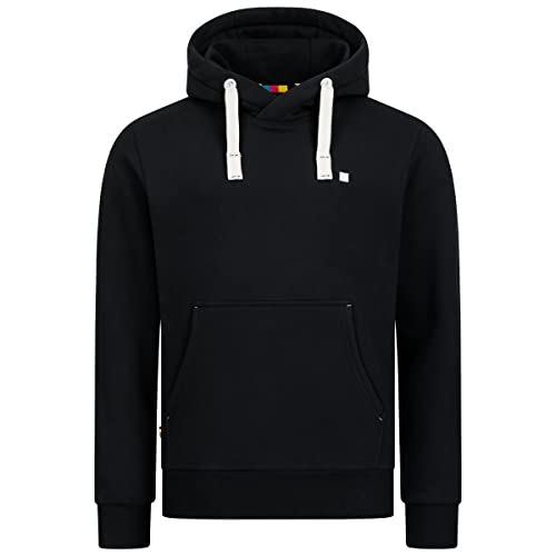 Deproc Active Linuscmyk męska bluza z kapturem, kurtka polarowa, wiatrówka, bluza z kapturem, czarny, M