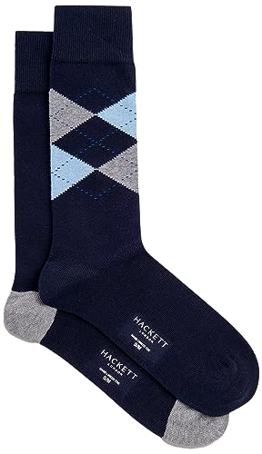 Hackett London Skarpety męskie, Niebieski (granatowy), Large
