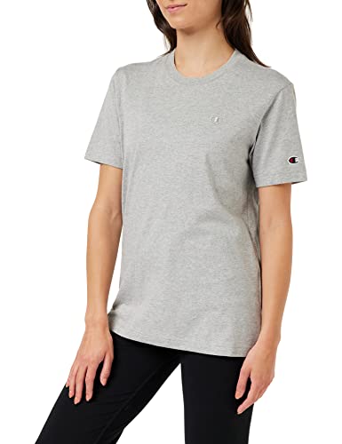Champion Męski t-shirt Rochester 1919 z logo C, Crewneck S-s, szary melanż (Nogm), rozmiar M, Szary nakrapiany (logm), M