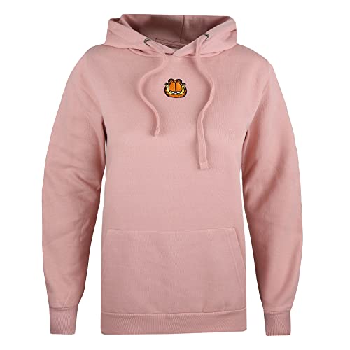 Garfield Damska bluza z kapturem Emb, Róż zachodu słońca, 38