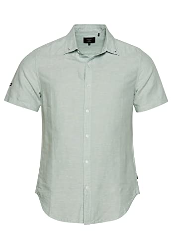 Superdry Koszula męska z krótkim rękawem, Blue Surfing, XL