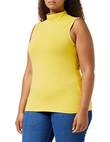 People Tree Damski sweter z golfem Kana, Żółty cejlonowy, 34