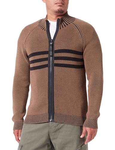 Replay Męska kurtka z dzianiny, krój regular fit, 569 Light Mud, XL