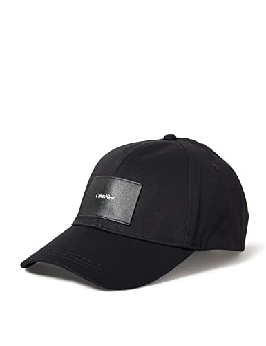 Calvin Klein Męska czapka Ck Patch Bb, Ck czarny, Rozmiar uniwersalny