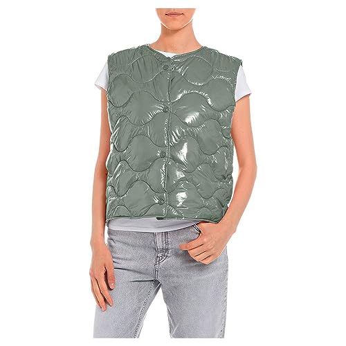 Replay kamizelka damska, 926 PASTEL GREEN, S